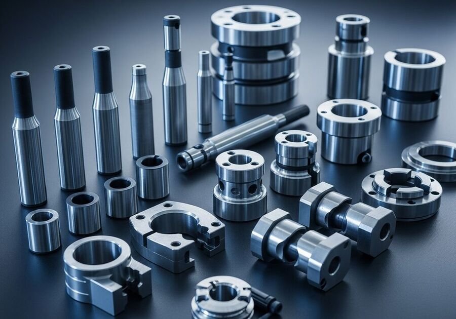 Precision machine spare parts — shafts, bushings and couplers — DTECH SOLUTION Ahmedabad