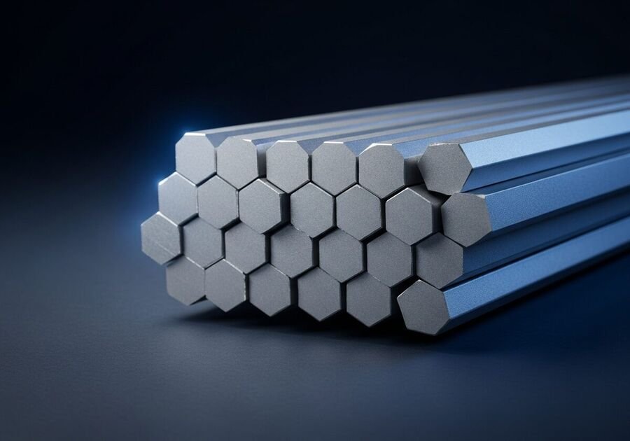 Aluminium Hexagonal Bar — Rajesh Aluminium Ahmedabad