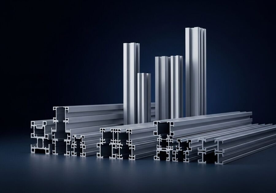 Aluminium Profile Section — Rajesh Aluminium Ahmedabad