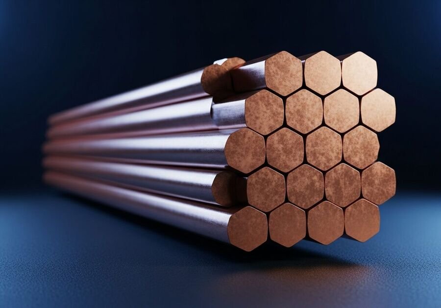 Copper Hexagonal Bar — Rajesh Aluminium Ahmedabad